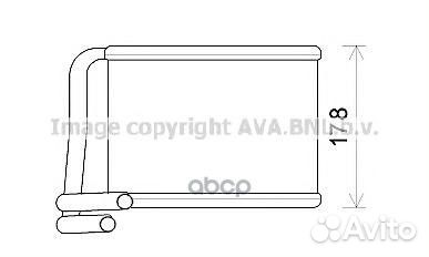 Радиатор печки KA6222 Ava
