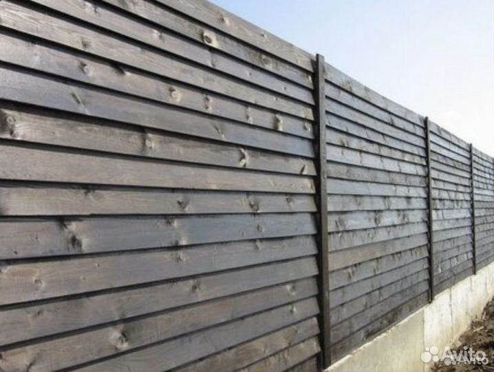 Деревянный забор