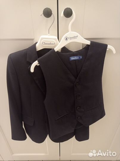 Школьный костюм тройка для мальчика 128