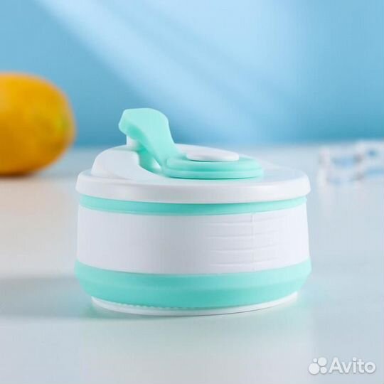 Стакан складной с крышкой «С собой», 8,5см х 14 см