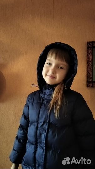 Пуховик на девочку рост 104