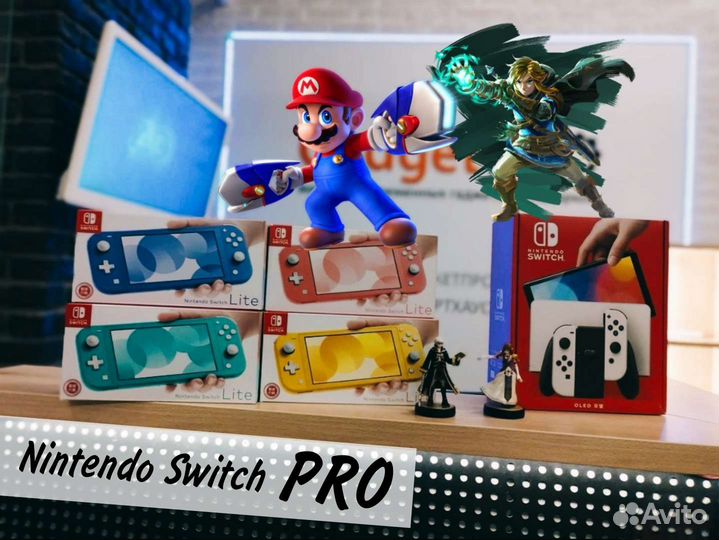 Nintendo Switch PRO. Много игр. Прошитые. Гарантия