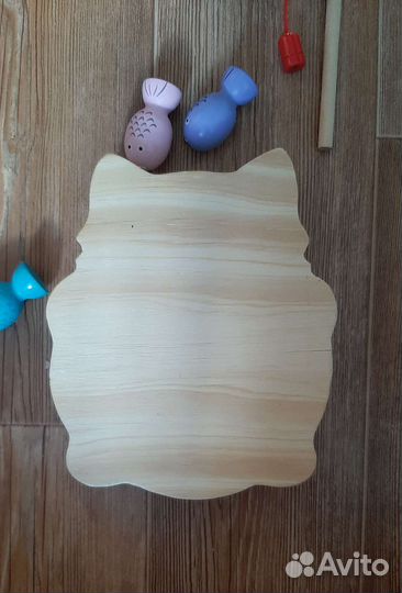 Деревянный сортер монтессори рыбалка