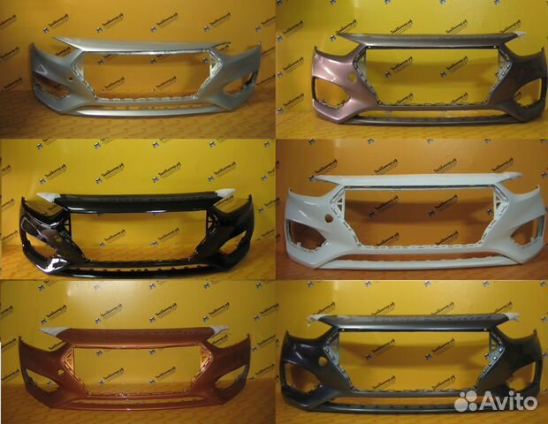 Бампер в цвет (Любой) Hyundai Solaris 2017