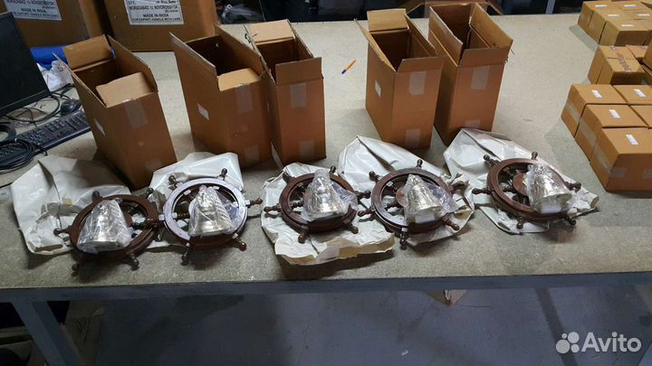 Рында с гравировкой штурвал штопор