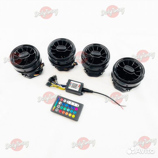 Дефлекторы - сопла AMG с RGB Калина 2, Гранта, Лар