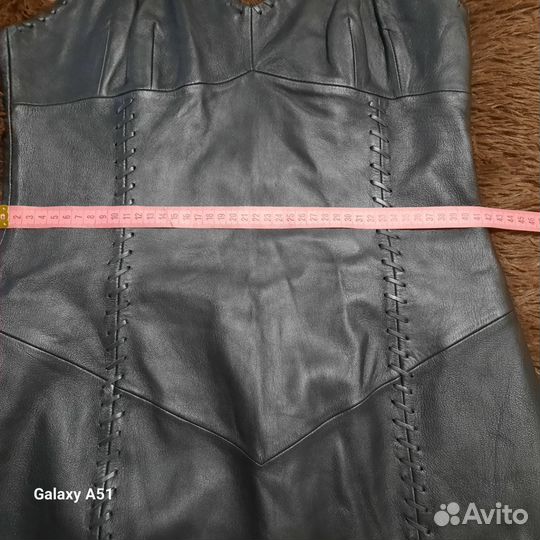 Сарафан из натуральной кожи