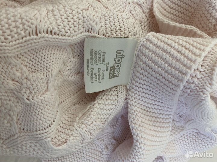 Плед детский вязаный