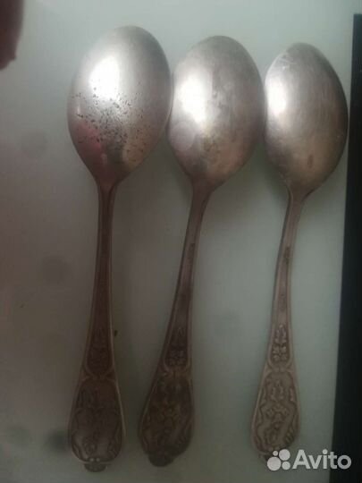 Чайные ложки из мельхиора СССР