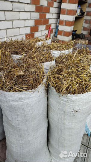 Солома и сено для собак в мешках