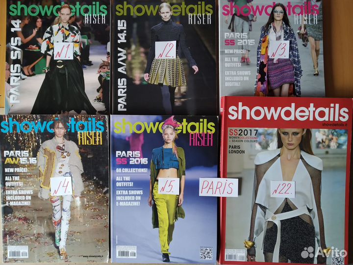 Журналы мод из Италии Showdetails Riser