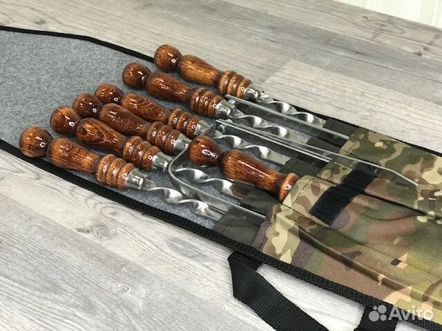 Комплект шампуров в чехле на подарок 11 предметов