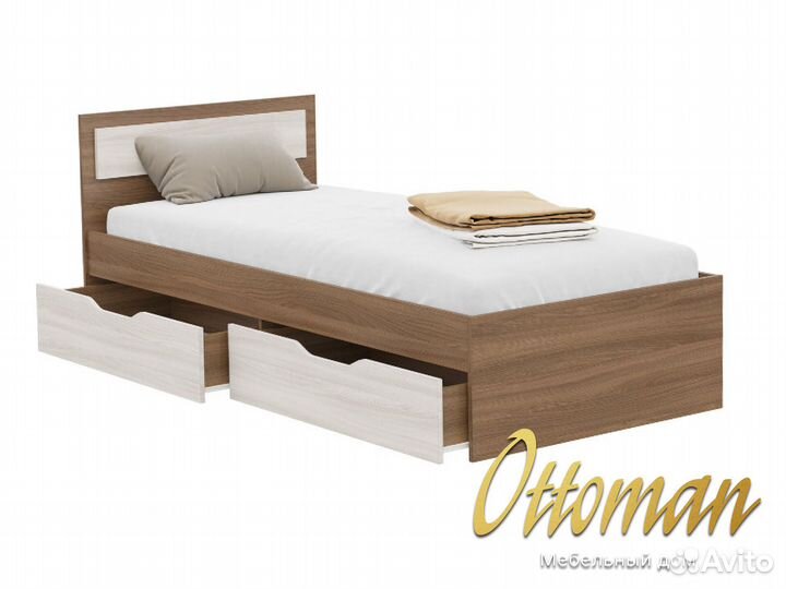 Кровать с матрасом 90 200