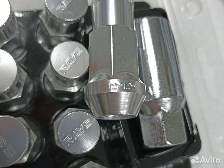 Гайки аллюминиевые Rays (комплект 20шт.) (Серебро)