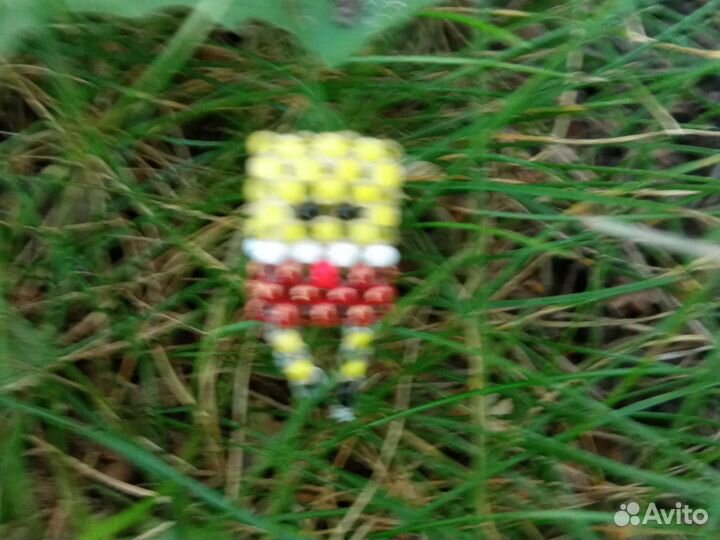 Набор трёх фигурок Спанч боб бисер