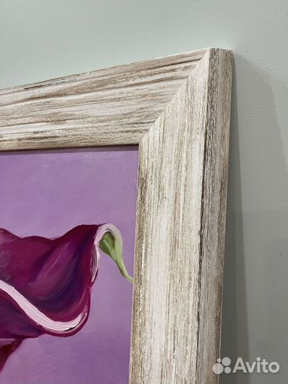 Большая картина цветы