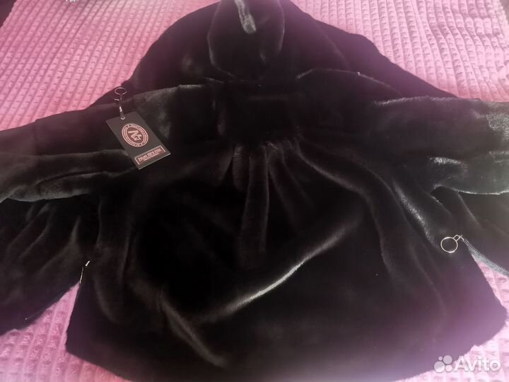 Шуба из экомеха женская