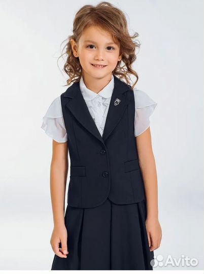 Школьная форма для девочки 128 синяя