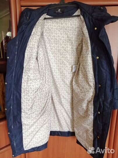 Пальто демисезонное с капюшоном