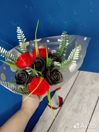 Букеты из мыльные цветов