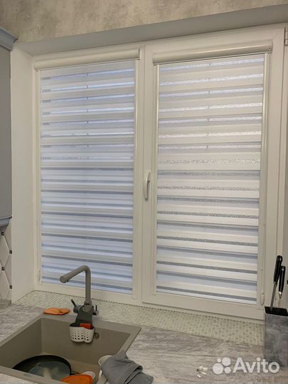 Рулонные шторы день ночь