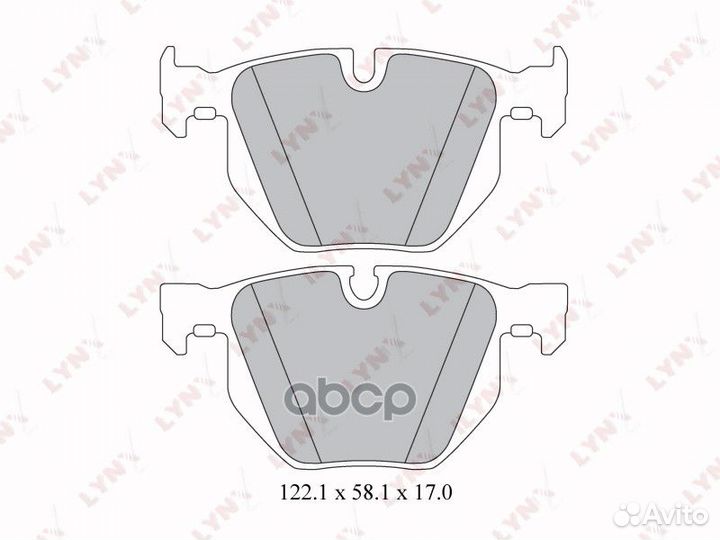 Колодки тормозные BMW E60/E61 задние BD-1419 LY