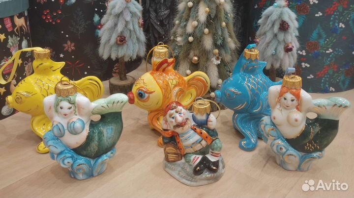 Лефортовский фарфор ёлочные игрушки