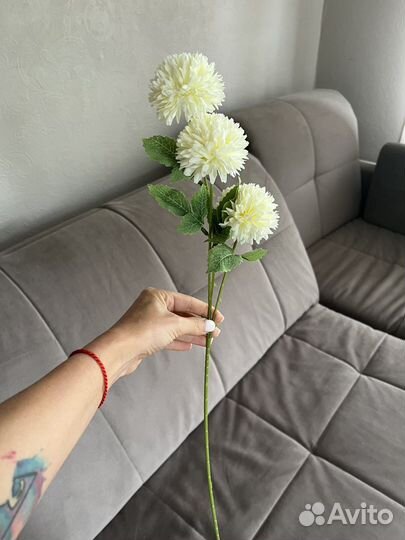 Хризантема искуственный цветок для декора