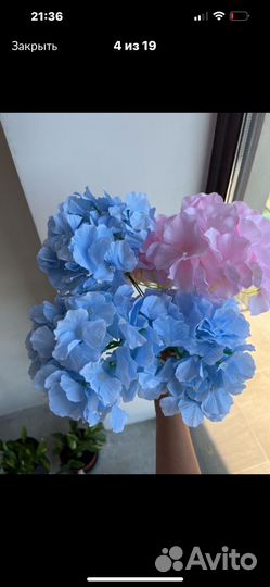 Пион белый искусственный