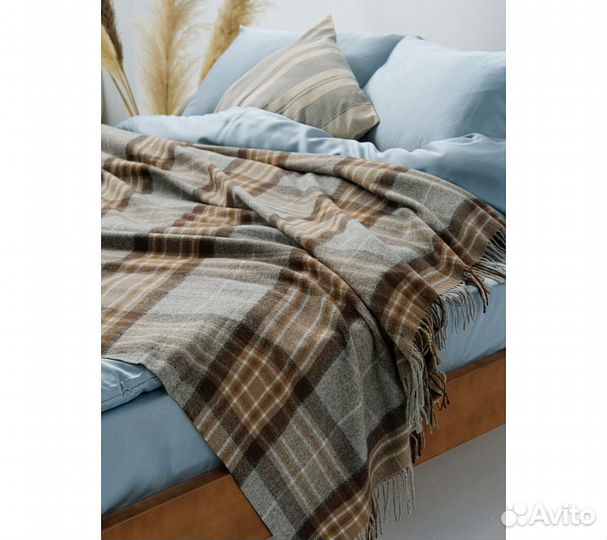 Плед GoodNIght Pure Wool 140х210см коричневый