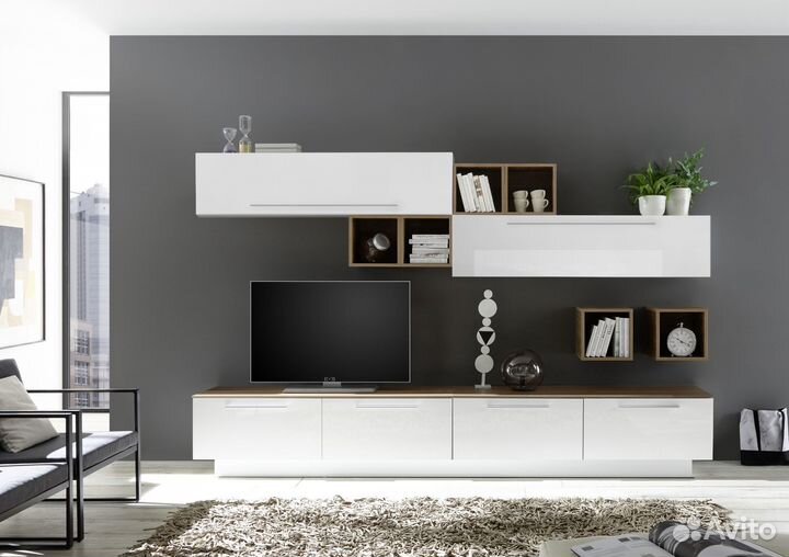 Гостиная. Тумба под телевизор. Шкаф подвесной