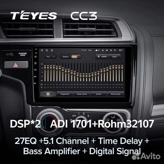 Штатная магнитола Teyes CC3 4/64 Honda Jazz 3 (201