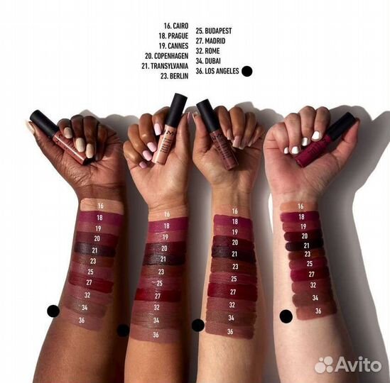 Матовая помада NYX 36 Los Angeles