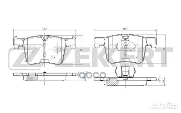 Колодки торм. диск. передн. BMW 1 (F20 F21) 11