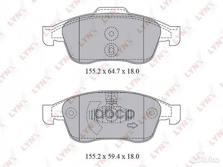 BD-6317 колодки тормозные передние Renault Dus