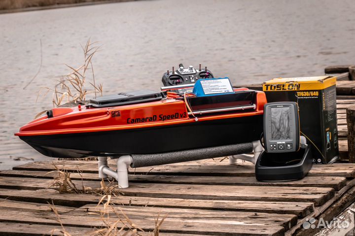 Прикормочный кораблик с эхолотом TF640,25А