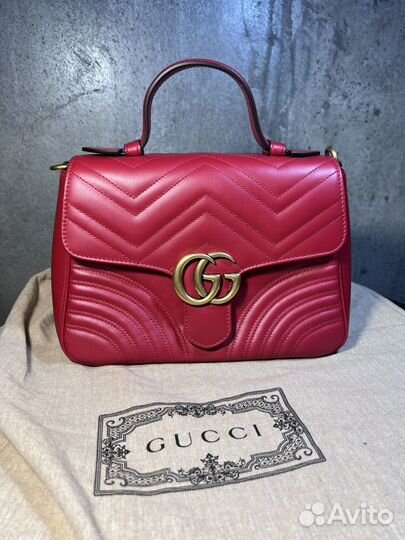 Сумка Gucci GG Marmont Red Leather