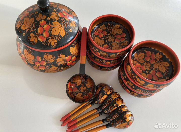 Сервиз хохлома