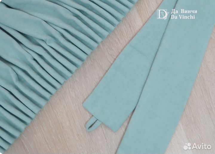 Готовые шторы из велюр-канваса Да Винчи