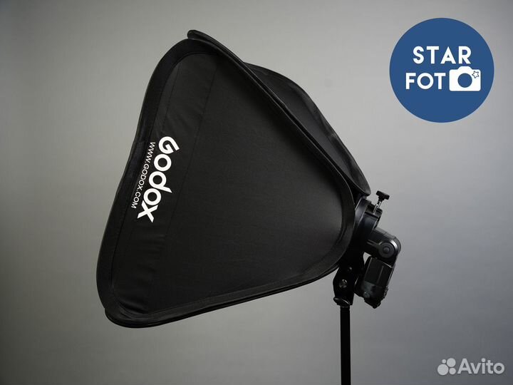 Софтбокс Godox sfgv5050 для накамерных вспышек