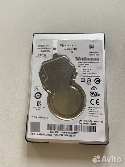Жесткий диск Seagate Mobile HDD 1Tb