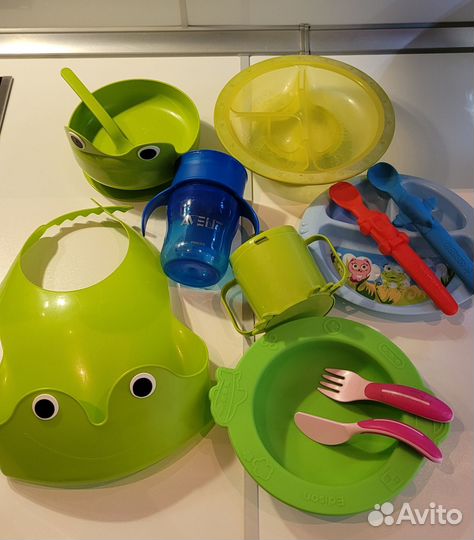 Посуда детская ikea,avent