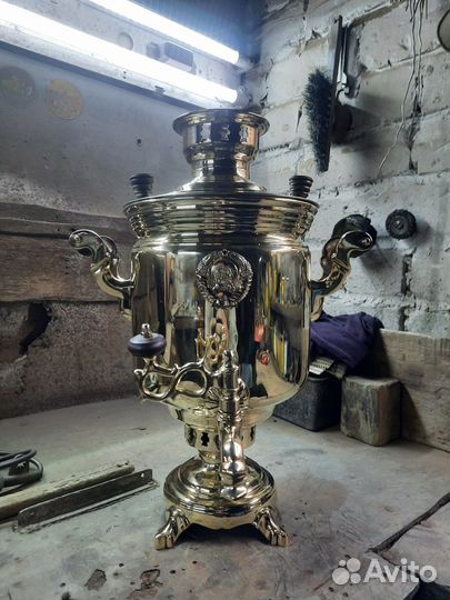 Самовар с гербом, 5 литров