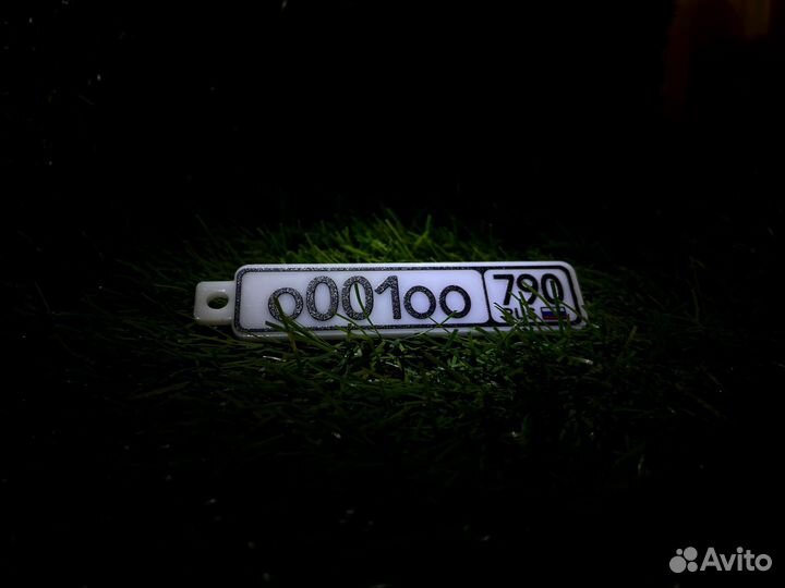 Брелок с гос номером авто