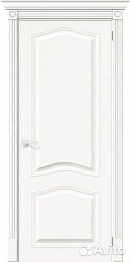 Межкомнатная дверь Классик-54, глухая, Whitey 700x