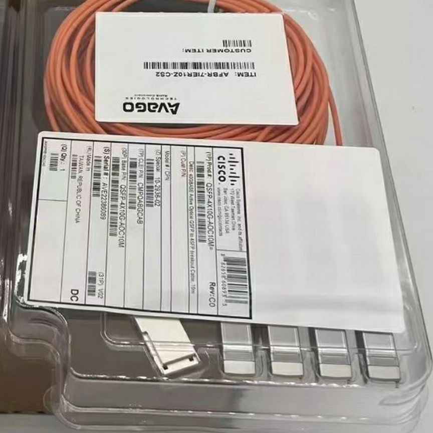 [QSFP-4X10G-AOC10M] Кабель Cisco 1,2,3,5,7,10метров Qsfp-4x10g-Aoc10m