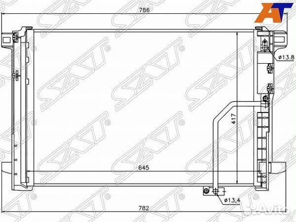 Радиатор Mercedes C-Class 2006- stmd093940 W204