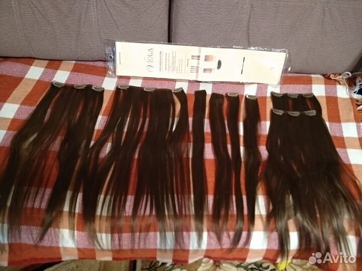 Волосы на заколках 50см искусственные