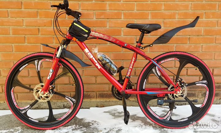 Велосипеды новые Гидравлика /BMW красный белый