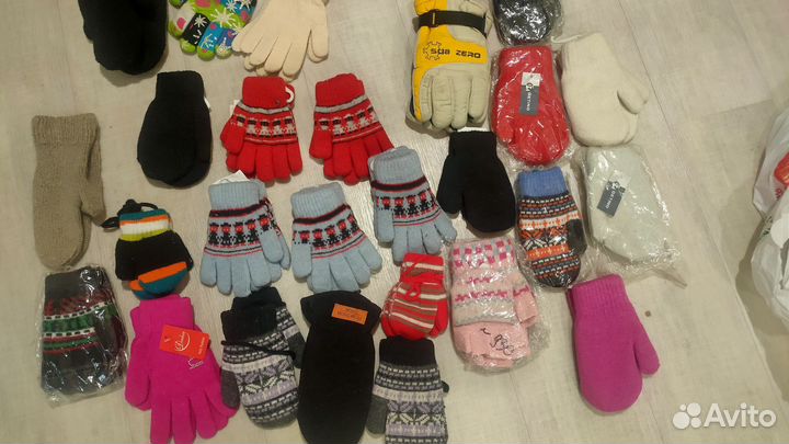 Перчатки варежки детские